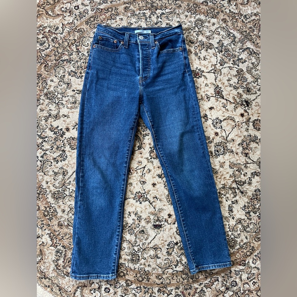 Levi’s Wedgie Straight Jeans Women’s Size 27 Denim Cowgirl Western Classic Blue